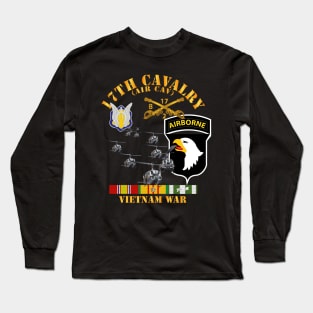 Bravo Troop 2nd Squadron 17th Cav - 101st  Airborne Div w VN SVC Long Sleeve T-Shirt